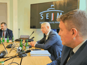 Bartosz Saramak w dyskusji o ustawie o broni w Polskim Sejmie